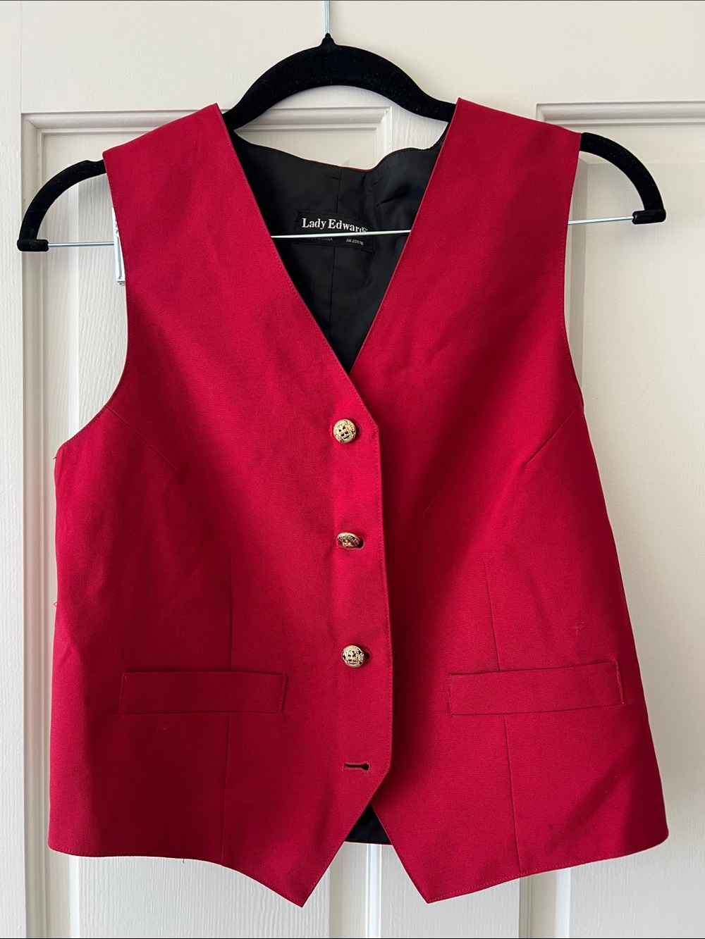 Red Tailored Vest